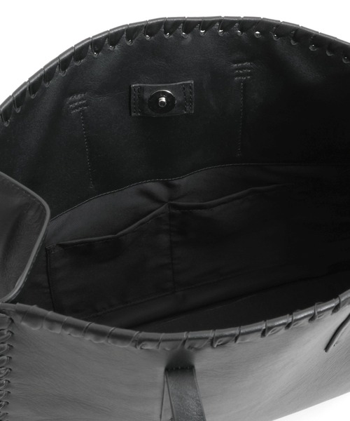 YArKA（ヤーカ）の「【YArKA/ヤーカ】real leather lace up tote bag [lumm3] / レースアップデザイントートバッグ（トートバッグ・レディース・ブラック・FREE）」の11枚目の写真