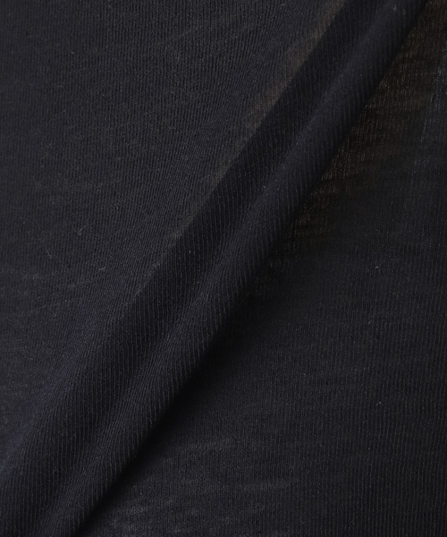 journal standard L'essage（ジャーナルスタンダードレサージュ）の「80/-シアーフライス ロングスリーブTシャツ（Tシャツ/カットソー・レディース・ブラック系その他/ブラック/ホワイト・FREE）」の14枚目の写真