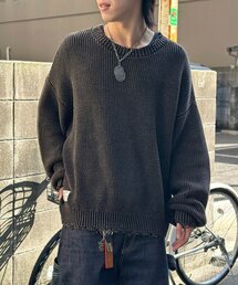 CPCM（シーピーシーエム）の「パウダー加工ダメージニットプルオーバー（ニット/セーター）」