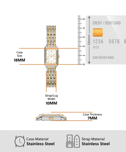 FOSSIL(フォッシル)の「フォッシル 腕時計 レディース アナログ ステンレス ES5468(アナログ腕時計・レディース・マルチ・FREE)」の6枚目の写真