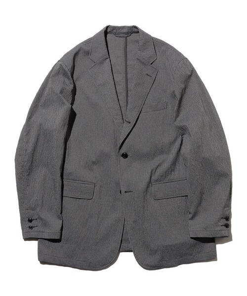 BEAMS PLUS(ビームスプラス)の「3B Anywhere(wear) Jacket Seersucker Plaid(テーラードジャケット・メンズ・ネイビー/グレー・MEDIUM/SMALL/X-LARGE/LARGE)」の6枚目の写真