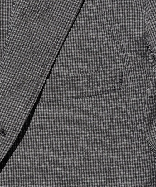 BEAMS PLUS(ビームスプラス)の「3B Anywhere(wear) Jacket Seersucker Plaid(テーラードジャケット・メンズ・ネイビー/グレー・MEDIUM/SMALL/X-LARGE/LARGE)」の9枚目の写真
