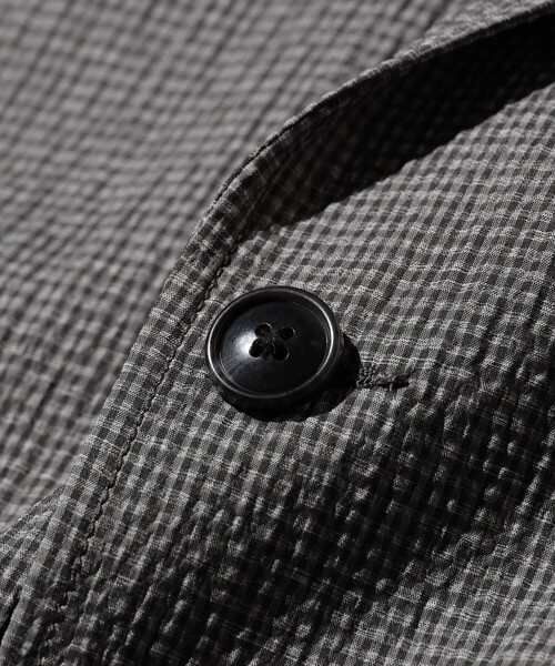BEAMS PLUS(ビームスプラス)の「3B Anywhere(wear) Jacket Seersucker Plaid(テーラードジャケット・メンズ・ネイビー/グレー・MEDIUM/SMALL/X-LARGE/LARGE)」の10枚目の写真