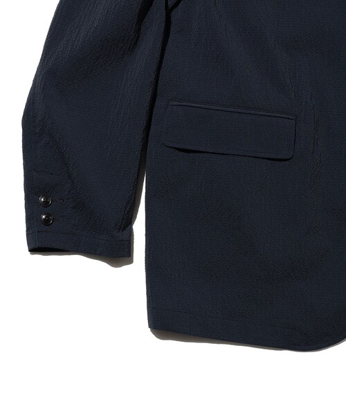 BEAMS PLUS(ビームスプラス)の「3B Anywhere(wear) Jacket Seersucker Plaid(テーラードジャケット・メンズ・ネイビー/グレー・MEDIUM/SMALL/X-LARGE/LARGE)」の15枚目の写真