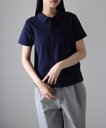 【YENNA】ロゴ刺繍入りポロシャツ