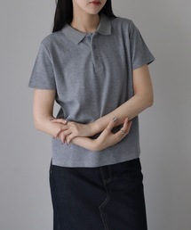【YENNA】ロゴ刺繍入りポロシャツ