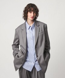 6 | ＜6(ROKU)＞ビッグ ロング テーラード ジャケット(テーラードジャケット)