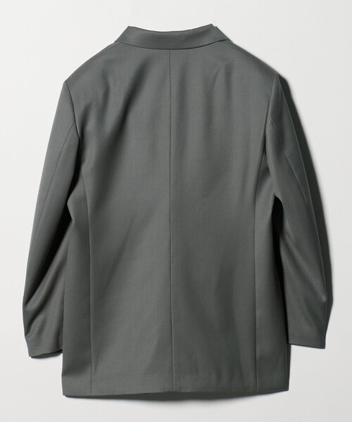 6（ロク）の「＜6(ROKU)＞ビッグ ロング テーラード ジャケット（テーラードジャケット・レディース・グレー系・36/38）」の6枚目の写真