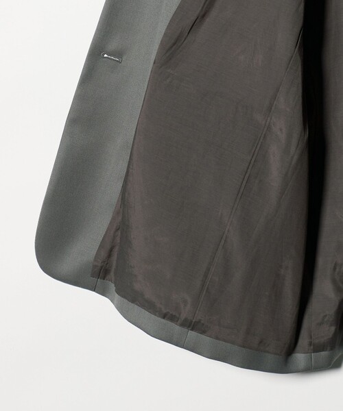 6（ロク）の「＜6(ROKU)＞ビッグ ロング テーラード ジャケット（テーラードジャケット・レディース・グレー系・36/38）」の14枚目の写真