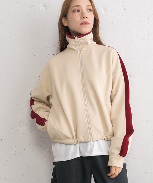 POU DOU DOU（プードゥドゥ）の「pdd刺繍クロップドトラックジャケット（その他アウター・レディース・ブラウン/ベージュ/ブルー・3）」の18枚目の写真