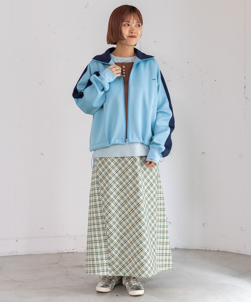 POU DOU DOU（プードゥドゥ）の「pdd刺繍クロップドトラックジャケット（その他アウター・レディース・ブラウン/ベージュ/ブルー・3）」の19枚目の写真