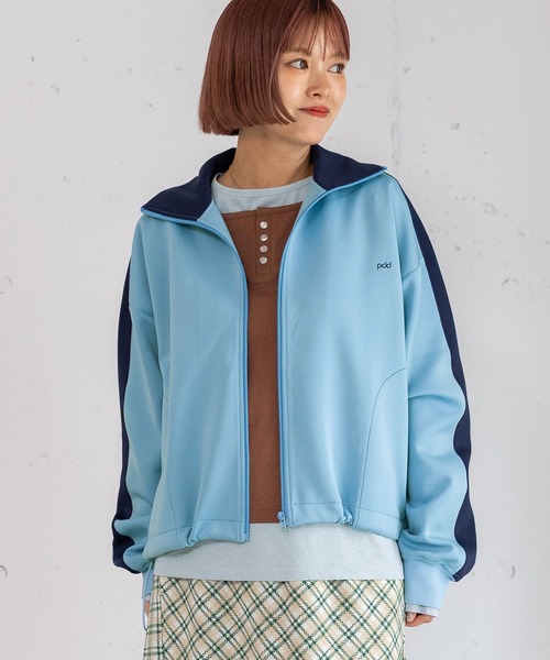 POU DOU DOU（プードゥドゥ）の「pdd刺繍クロップドトラックジャケット（その他アウター・レディース・ブラウン/ベージュ/ブルー・3）」の22枚目の写真