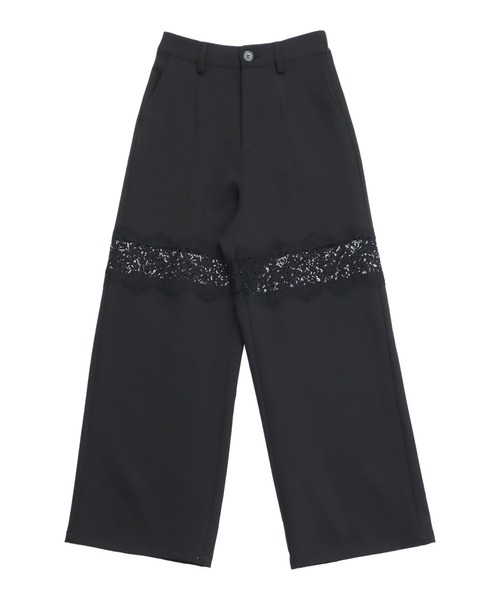 ANAP(アナップ)の「レース切替 スラックス パンツ(その他パンツ・レディース・ダークグレー/ブラック・F)」の14枚目の写真