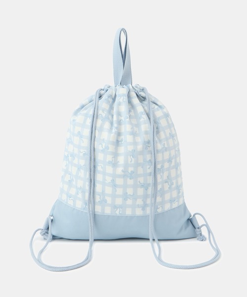 ROPE' PICNIC(ロペピクニック)の「【KIDS/キッズ】チェック×リボン柄ナップザック(バックパック/リュック・キッズ・サックスブルー/ダークラベンダー・FREE)」の13枚目の写真
