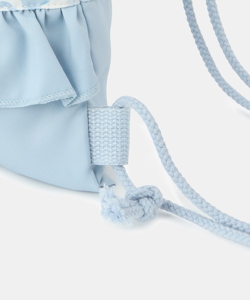 ROPE' PICNIC(ロペピクニック)の「【KIDS/キッズ】チェック×リボン柄ナップザック(バックパック/リュック・キッズ・サックスブルー/ダークラベンダー・FREE)」の16枚目の写真