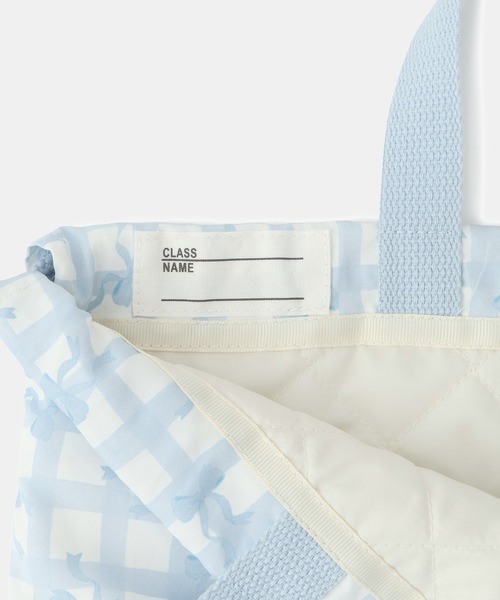 ROPE' PICNIC(ロペピクニック)の「【KIDS/キッズ】チェック×リボン柄ナップザック(バックパック/リュック・キッズ・サックスブルー/ダークラベンダー・FREE)」の18枚目の写真