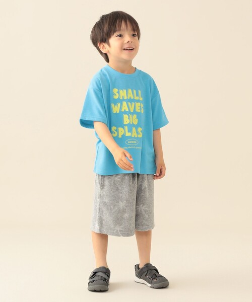 BEAMS mini(ビームスミニ)の「プリントTシャツ 2026SS(吸水速乾・UVカット)通園 プチプラ レジャー 公園(Tシャツ/カットソー・キッズ・レッド/サックスブルー・90/100/120/130/110)」の14枚目の写真