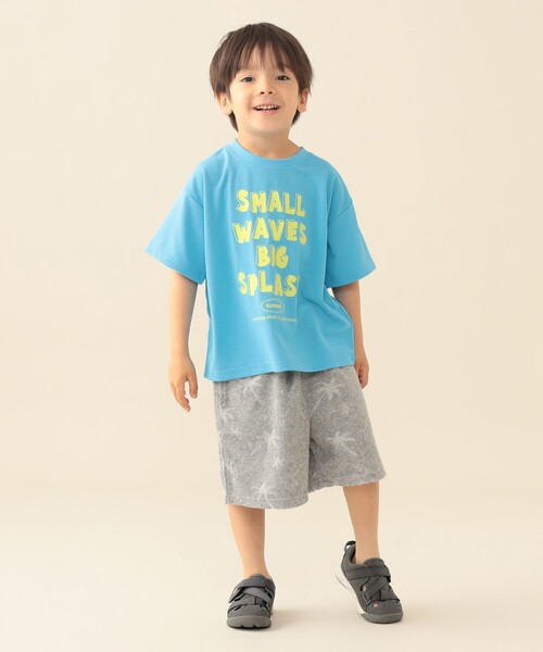 BEAMS mini(ビームスミニ)の「プリントTシャツ 2026SS(吸水速乾・UVカット)通園 プチプラ レジャー 公園(Tシャツ/カットソー・キッズ・レッド/サックスブルー・90/100/120/130/110)」の13枚目の写真