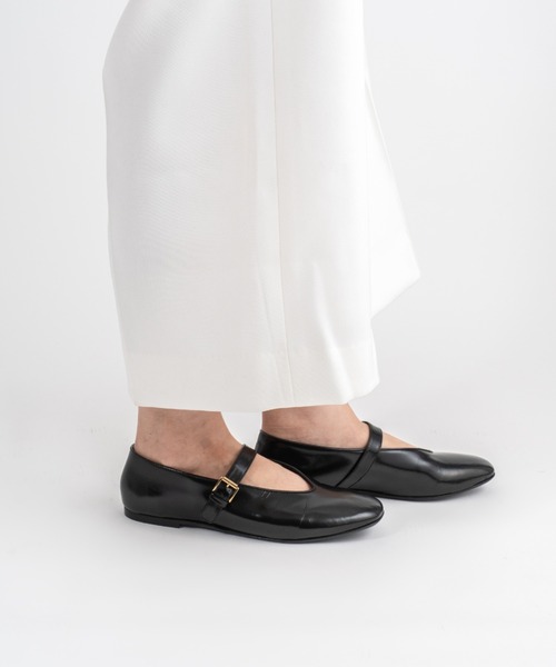 FABIO RUSCONI（ファビオルスコーニ）の「【FABIO RUSCONI/ファビオルスコーニ】メリージェーン パンプス レザー ラウンドトゥ フラット イタリア製（パンプス・レディース・ブラック・37/36/39/38）」の10枚目の写真