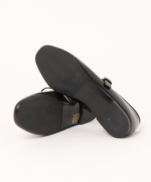 FABIO RUSCONI（ファビオルスコーニ）の「【FABIO RUSCONI/ファビオルスコーニ】メリージェーン パンプス レザー ラウンドトゥ フラット イタリア製（パンプス・レディース・ブラック・37/36/39/38）」の3枚目の写真