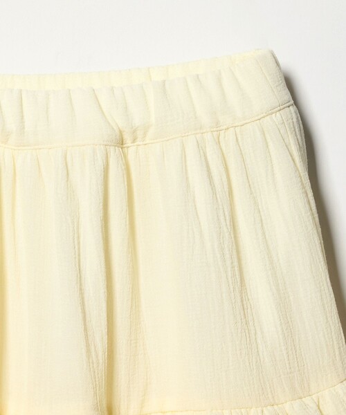 green label relaxing（グリーンレーベルリラクシング）の「楊柳フリル ロングスカート / キッズ  110cm-130cm（スカート・キッズ・ブラック/オフホワイト・110cm/130cm/120cm）」の7枚目の写真