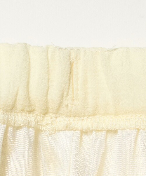 green label relaxing（グリーンレーベルリラクシング）の「楊柳フリル ロングスカート / キッズ  110cm-130cm（スカート・キッズ・ブラック/オフホワイト・110cm/130cm/120cm）」の4枚目の写真
