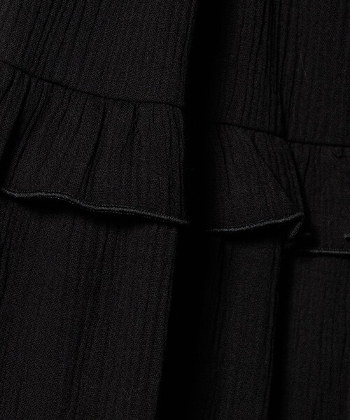 green label relaxing（グリーンレーベルリラクシング）の「楊柳フリル ロングスカート / キッズ  110cm-130cm（スカート・キッズ・ブラック/オフホワイト・110cm/130cm/120cm）」の12枚目の写真
