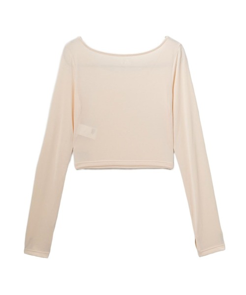 A BATHING APE(アベイシングエイプ)の「BALLET LS TEE(Tシャツ/カットソー・レディース・グレー/ベージュ・X-SMALL/SMALL)」の4枚目の写真