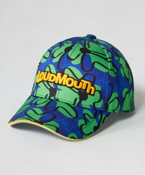 セール】LOUDMOUTH/ラウドマウス ゴルフウェア 総柄 ロゴ 刺繍 軽量