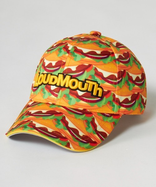 セール】LOUDMOUTH/ラウドマウス ゴルフウェア 総柄 ロゴ 刺繍 軽量