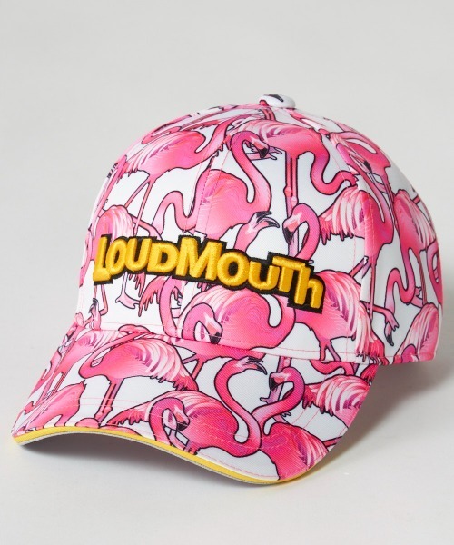 セール】LOUDMOUTH/ラウドマウス ゴルフウェア 総柄 ロゴ 刺繍 軽量