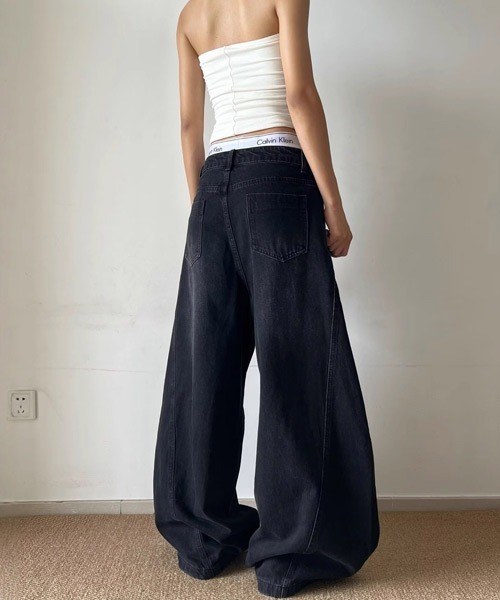 Ressaca(レサーカ)の「アイレットデザインカーブデニムパンツ(デニムパンツ・メンズ・ブラック・L/XL/M)」の14枚目の写真