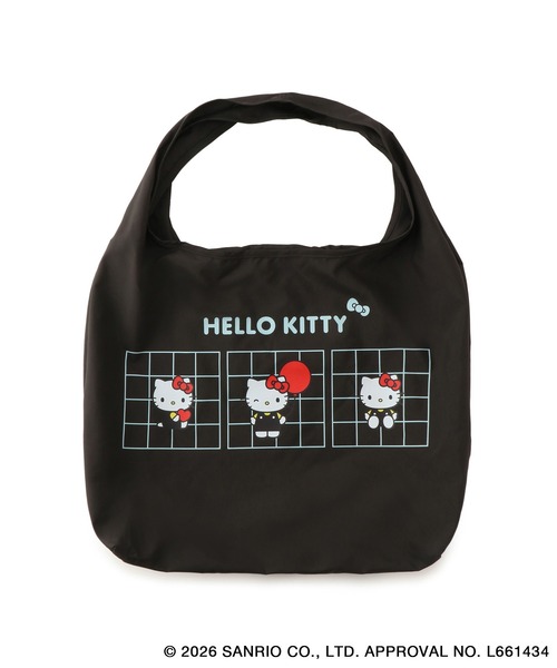 ハローキティコラボ（ハローキティコラボ）の「【ROPE' PICNIC×ハローキティ】折りたたみエコバッグ（エコバッグ/サブバッグ・レディース・レッド/ベージュ/キナリ/ブラック・FREE）」の5枚目の写真