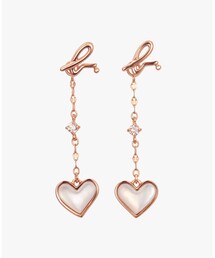 "b."ロゴ ハート パール ピアス "About Love"