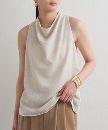 ラウンジドレス ブラウス ベージュ バイヤスロングブラウス