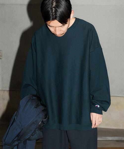 Champion(チャンピオン)の「『別注』Champion×Wide Dad RW DAD SWEAT CREW-NECK(スウェット・メンズ・ネイビー・1/2)」の5枚目の写真