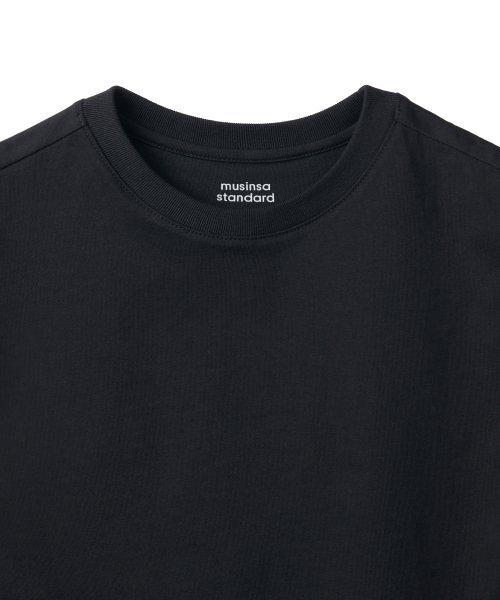 MUSINSA STANDARD KIDS（ムシンサスタンダードキッズ）の「クルーネックスリーブレストップ[ブラック]（Tシャツ/カットソー・レディース・その他・130/110/120/150/140）」の3枚目の写真