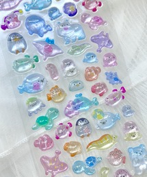 LAC-VERT（ラック・ヴェール）の「ぷっくりうみのいきものシール（ステッカー/テープ）」