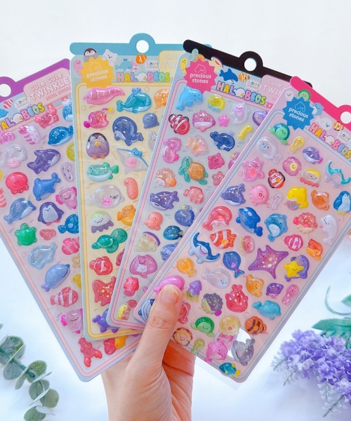 ぷっくりうみのいきものシール（ステッカー/テープ）｜LAC-VERT