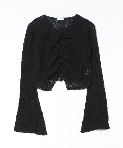 apres jour clair(アプレジュールクレア)の「【apres jour clair】アソートレースカーディガン(カーディガン/ボレロ・レディース・アイボリー/ライトイエロー/ブラック/ホワイト系その他3/ブラウン系その他・X-LARGE/フリー)」の8枚目の写真