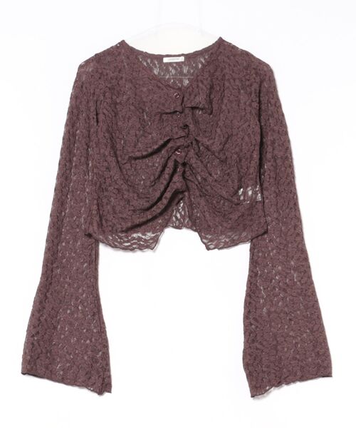 apres jour clair(アプレジュールクレア)の「【apres jour clair】アソートレースカーディガン(カーディガン/ボレロ・レディース・アイボリー/ライトイエロー/ブラック/ホワイト系その他3/ブラウン系その他・X-LARGE/フリー)」の9枚目の写真