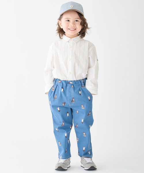 petit main（プティマイン）の「NICOシェフストレッチパンツ（その他パンツ・キッズ・ブラウン/ブルー/ネイビー/ベージュ/ブルーグリーン/ホワイト系/グリーン・80ｃｍ/90cm/130cm/120cm/100cm/110cm）」の22枚目の写真