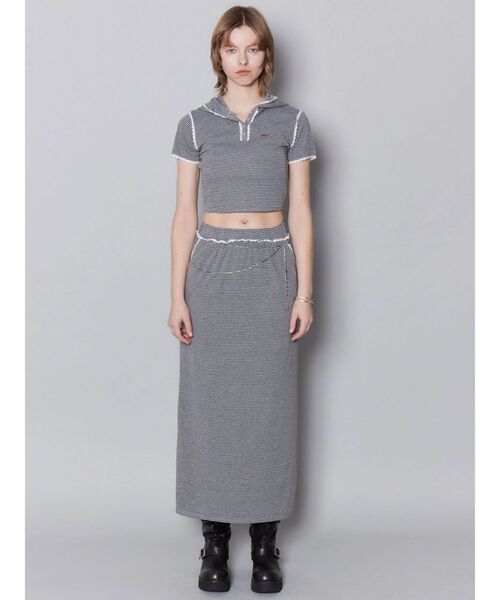 EMODA（エモダ）の「レースラインマキシスカート（スカート・レディース・ネイビー/グレー/レッド・FREE）」の11枚目の写真