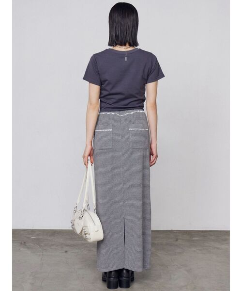 EMODA（エモダ）の「レースラインマキシスカート（スカート・レディース・ネイビー/グレー/レッド・FREE）」の16枚目の写真