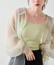 【ベストヒットアイテム/累計販売10万枚突破】カップ付きクロップドブラキャミ