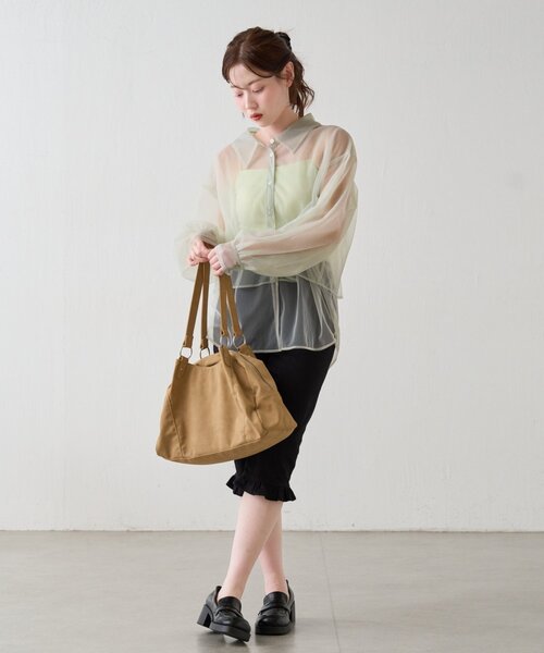 Kastane(カスタネ)の「【ベストヒットアイテム/累計販売10万枚突破】カップ付きクロップドブラキャミ(キャミソール・レディース・ブラック/ホワイト/ブラウン/グレー/アイボリー/ミント・FREE)」の9枚目の写真