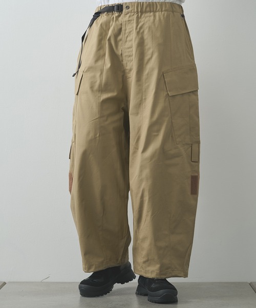 POLIQUANT(ポリクアント)の「【POLIQUANT/ポリクアント】THE CHANGING LENGTH/HEM CROPPED CARGO PANTS(カーゴパンツ・メンズ・オリーブ/ブラック/ベージュ・1/3)」の3枚目の写真