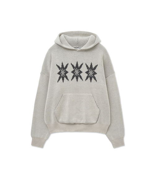 CACTUSDONUTMARKET(カクタスドーナツマーケット)の「Star Graphic Knit Hoodie-Cream(ニット/セーター・レディース・その他・MEDIUM)」の2枚目の写真