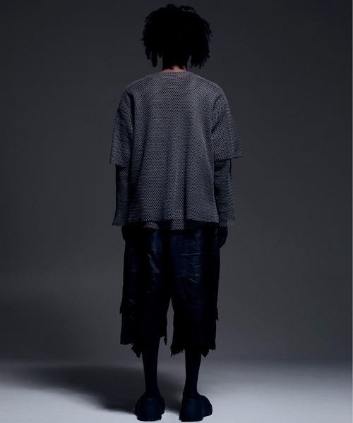 DANKE SCHON（ダンケシェーン）の「DankeSchon/ダンケシェーン/REPRO-LEATHER CARGO SHORTS（カーゴパンツ・メンズ・ブラック・L/M）」の4枚目の写真