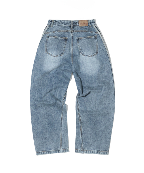 1993STUDIO（1993スタジオ）の「トラックバルーンデニムパンツ_ブルー（デニムパンツ・レディース・その他・MEDIUM/LARGE）」の6枚目の写真